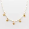 Pearl and Star Medallions Necklace