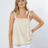 Phoebe Top - Lychee Stripe