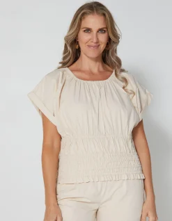 Poppy Blouse - Nude