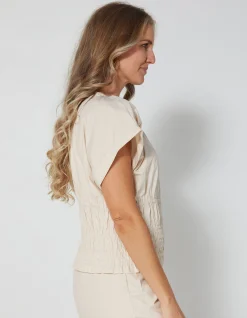 Poppy Blouse - Nude