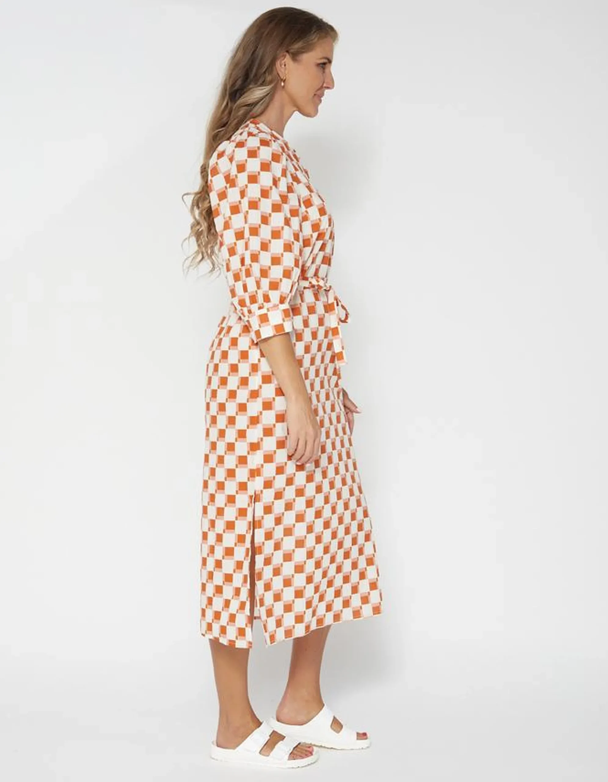 Poppy Dress - Abstract Checks