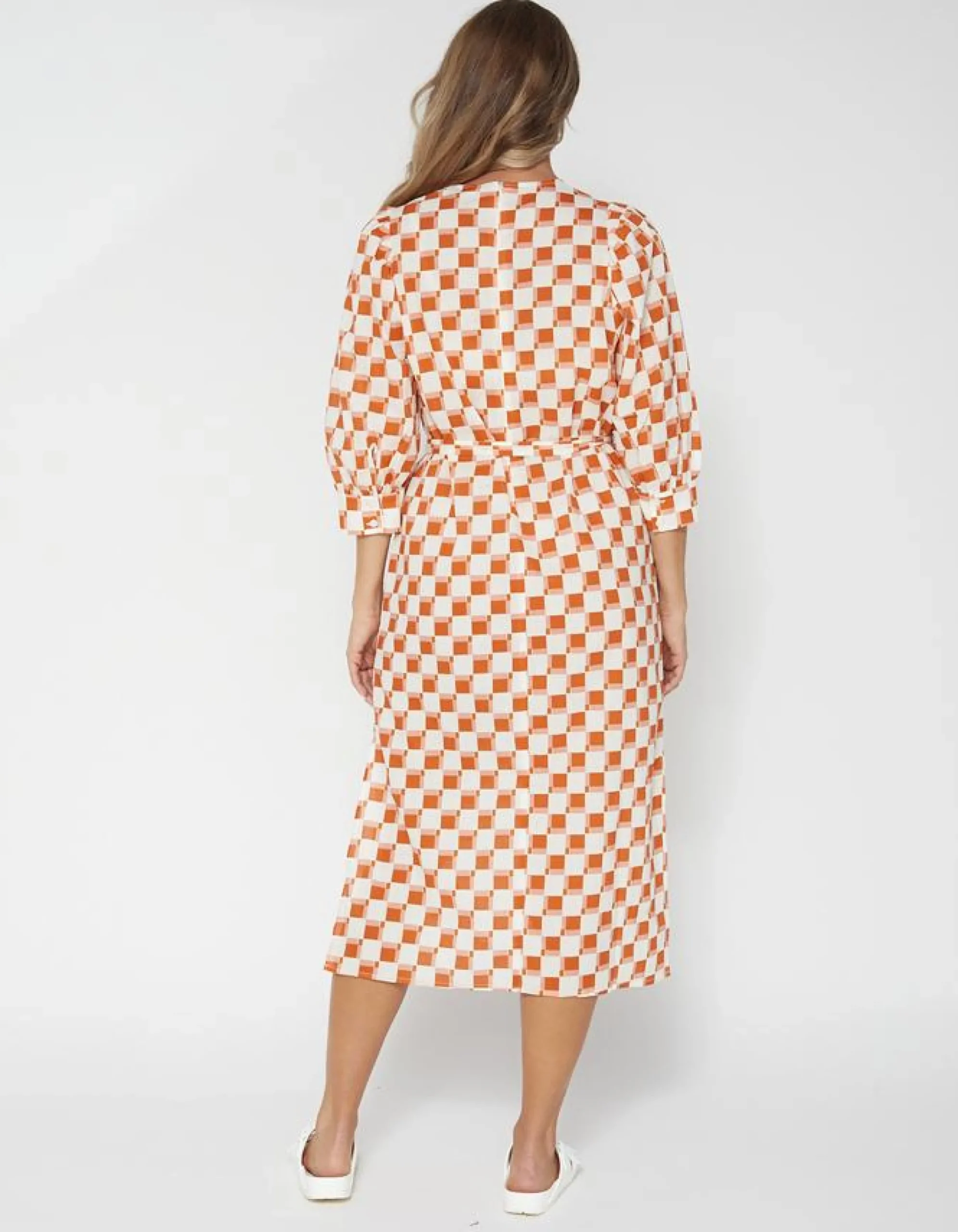 Poppy Dress - Abstract Checks