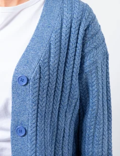 Posey Cardigan - Cobalt Melange