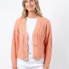 Posey Cardigan - Strawberry Melange