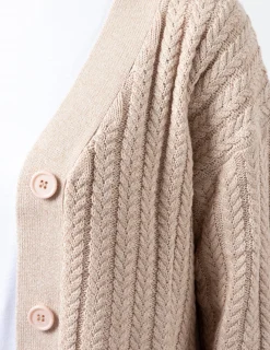 Posey Cardigan - Tan Melange