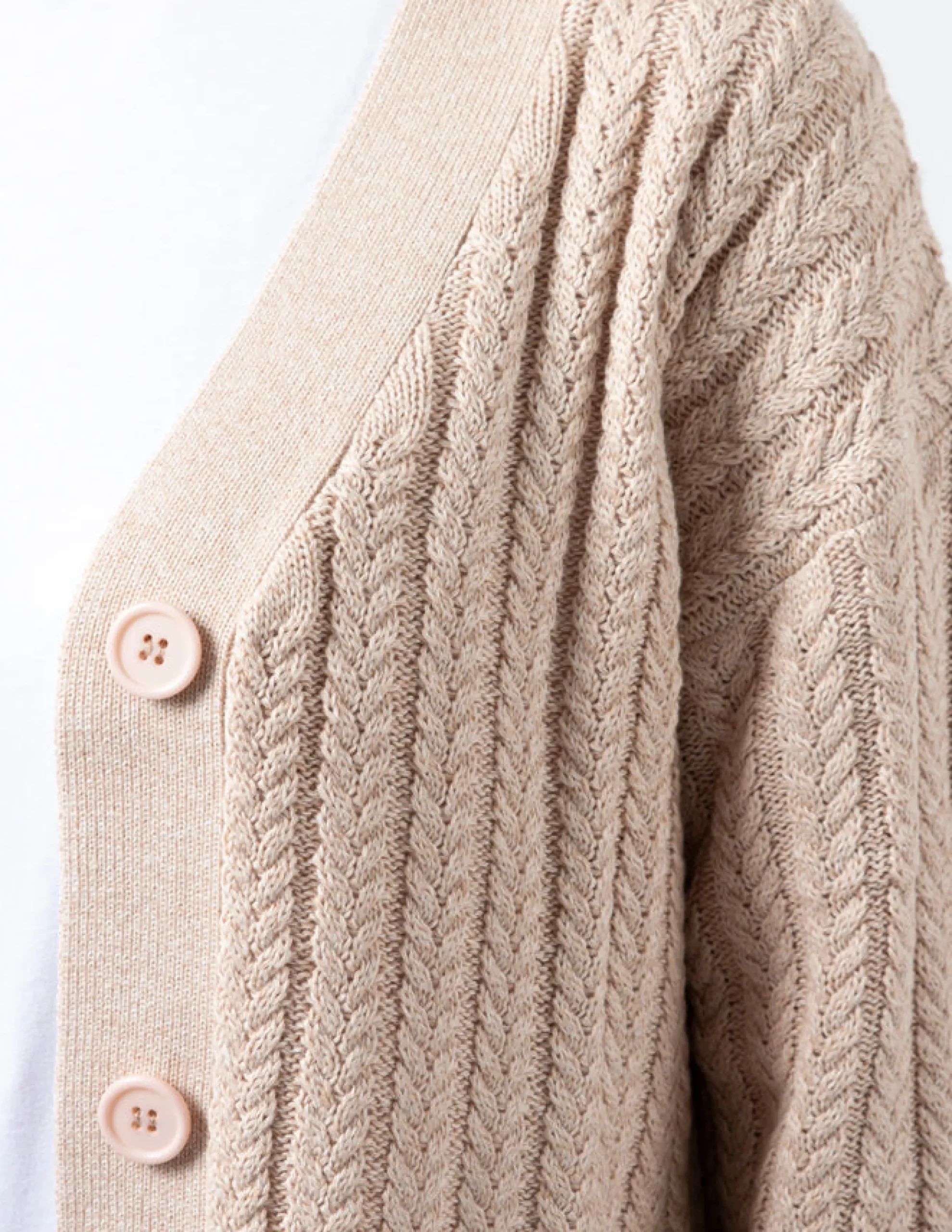 Posey Cardigan - Tan Melange