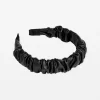 PU Headband - Black Gathered