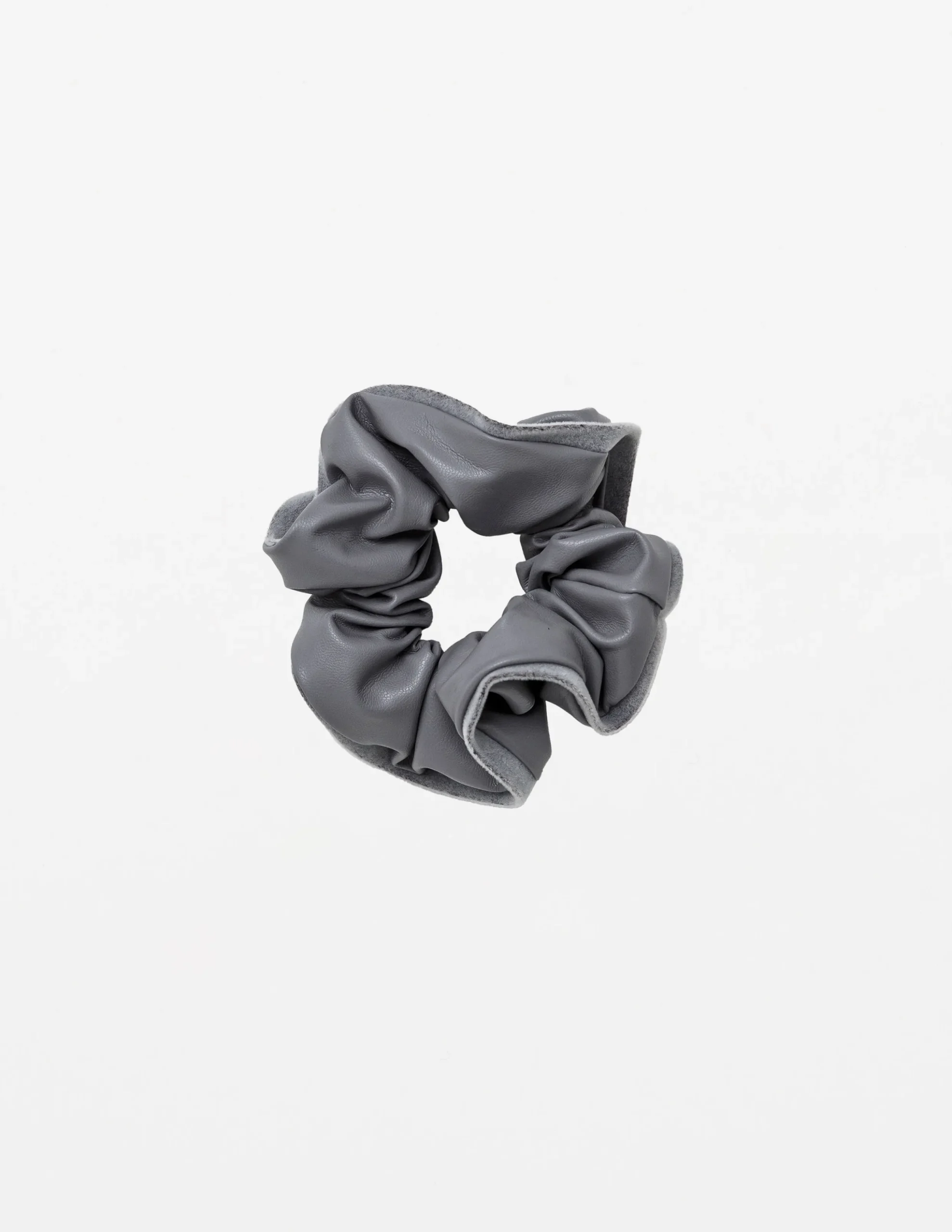PU Scrunchie - Grey