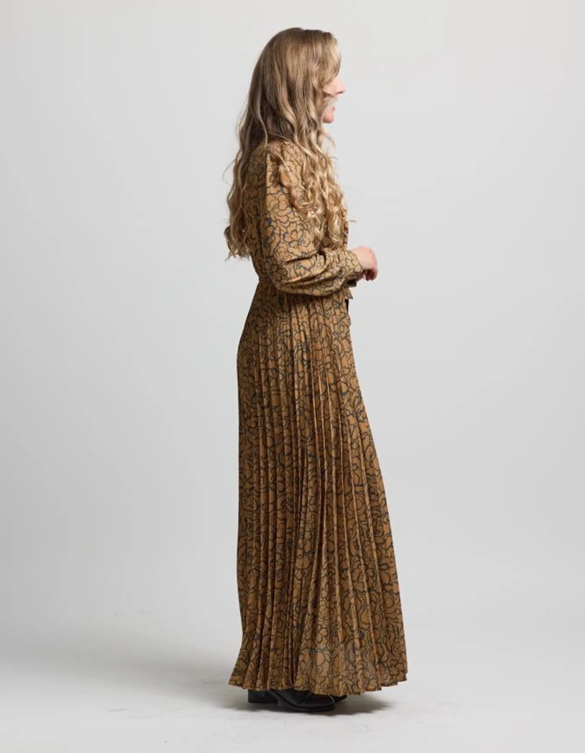 Rivington Dress - Bronze Peony
