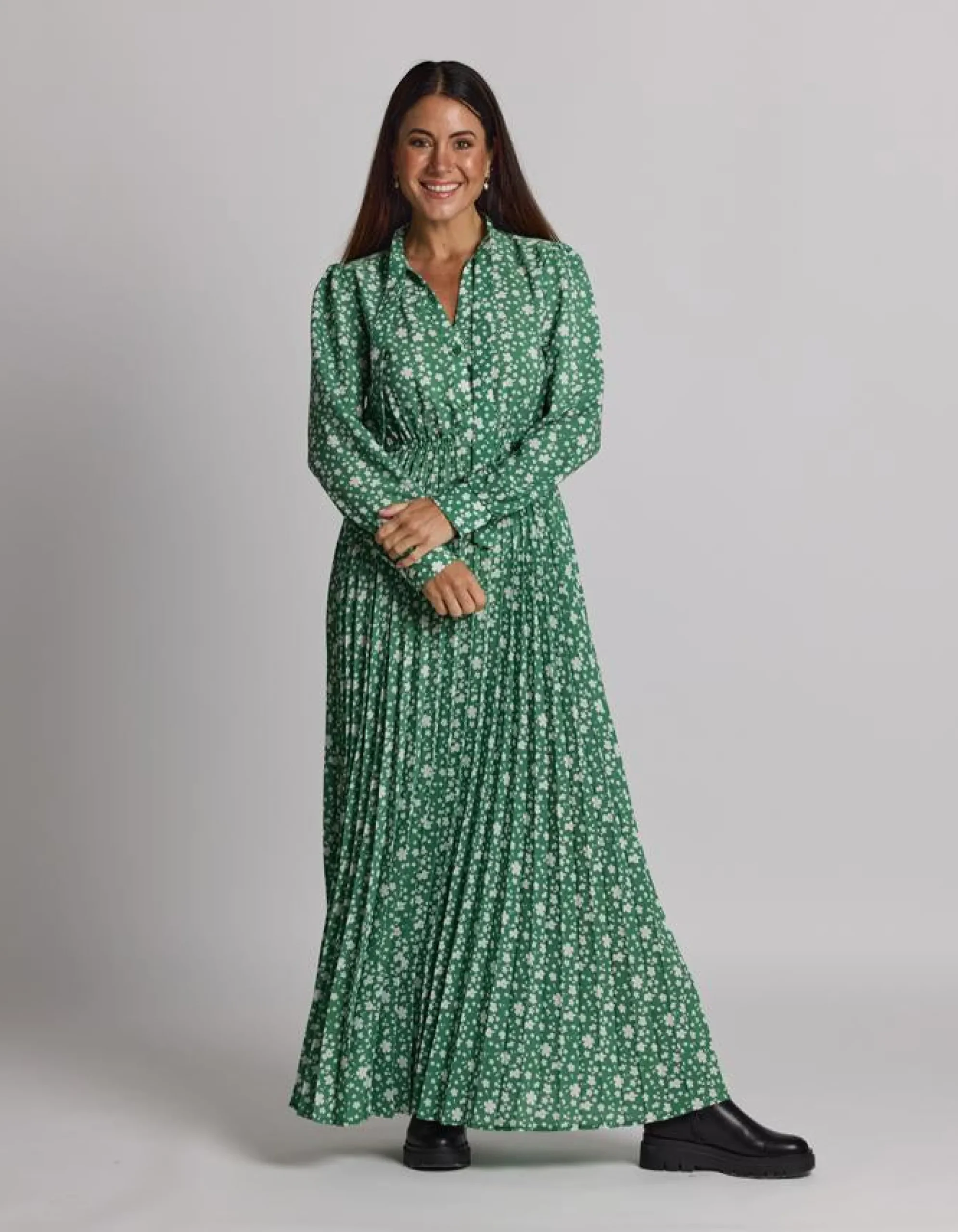Rivington Dress - Green Floral