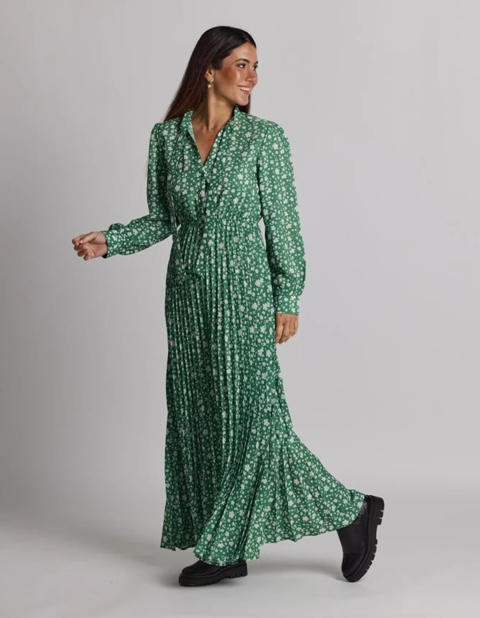 Rivington Dress - Green Floral