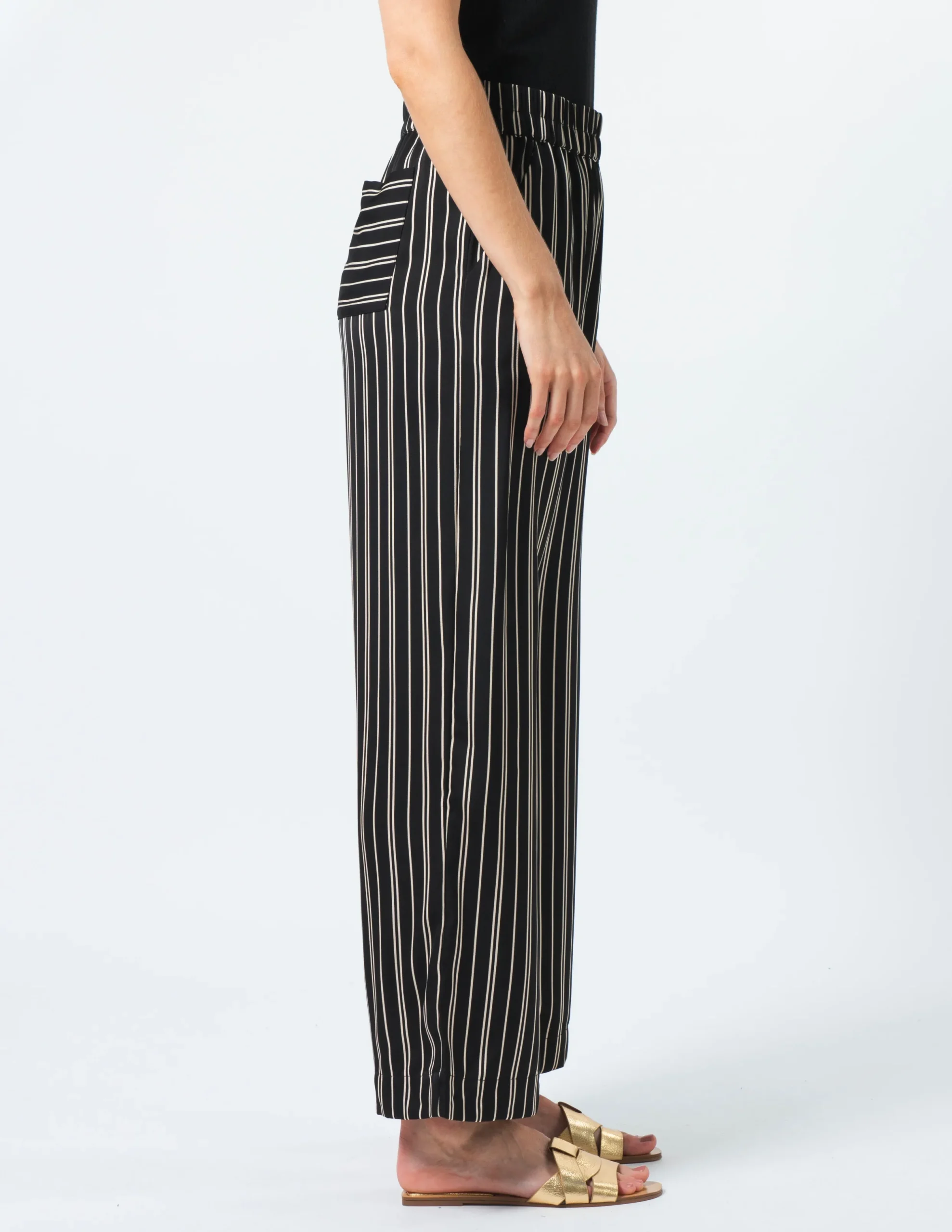 Ruth Pants - Milk Stripe