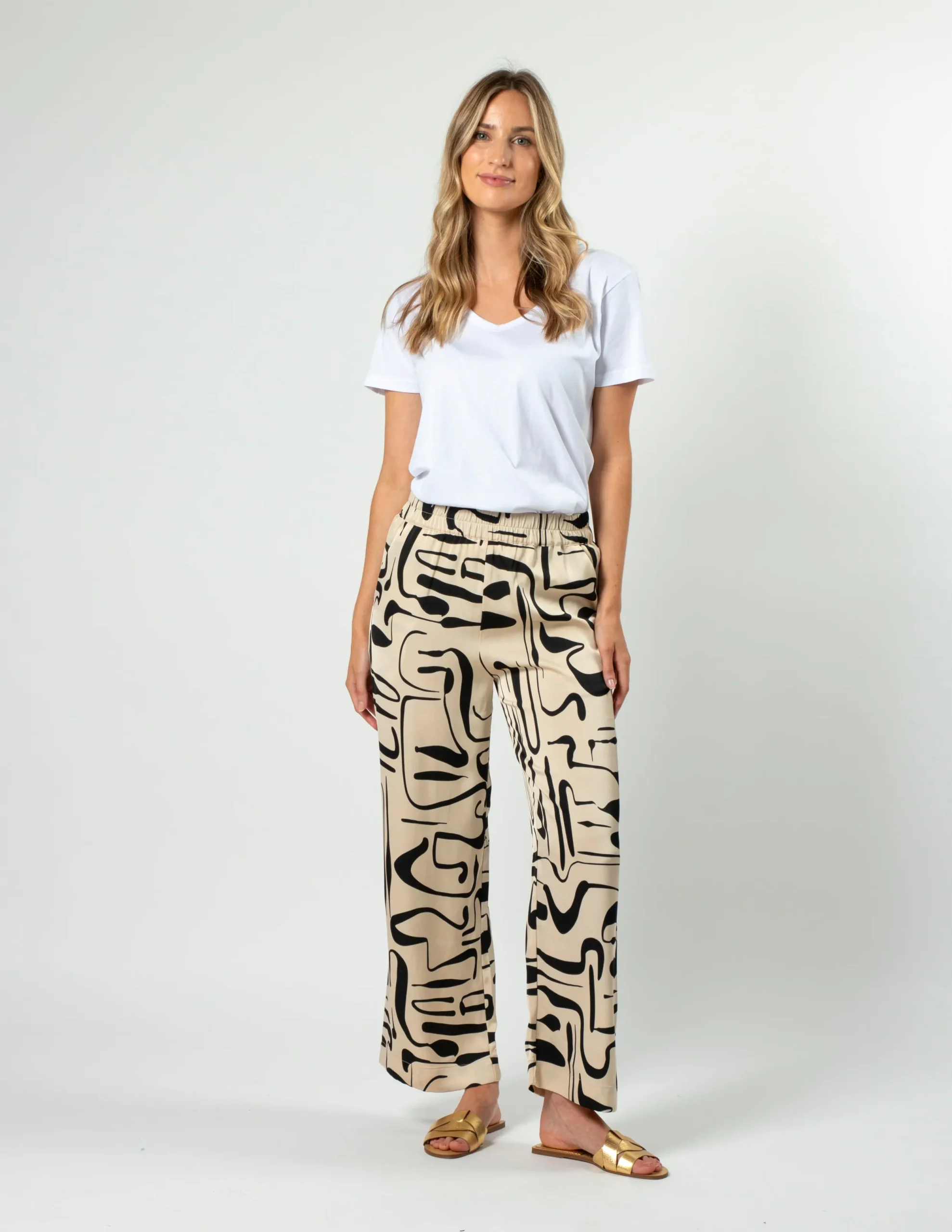 Ruth Pants - Painterly Geo