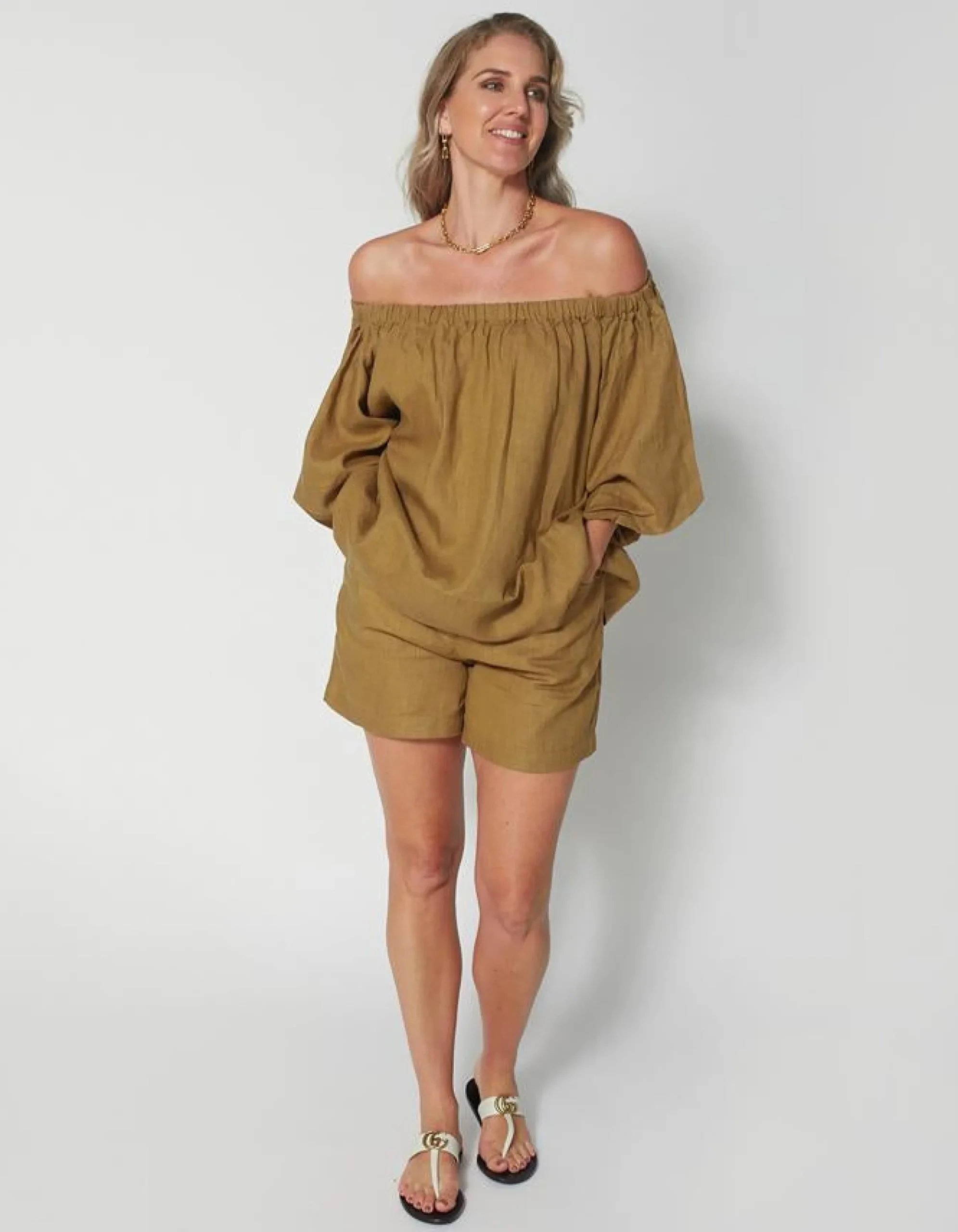 Santorini Blouse - Bronze