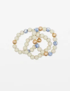 Set of 3 Chinese Ceramic Bracelet