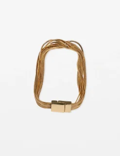 Set of 5 Gold Chains Bracelet