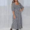 Sherry Dress - Black/White Gingham