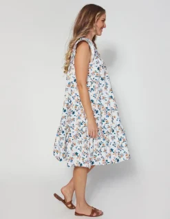 Sienna Dress - Birdcage Blue