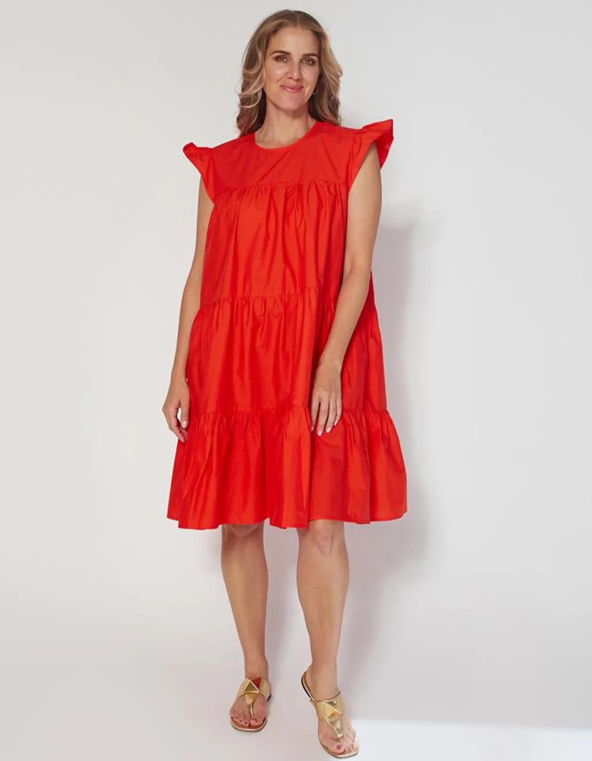 Sienna Dress - Tomato