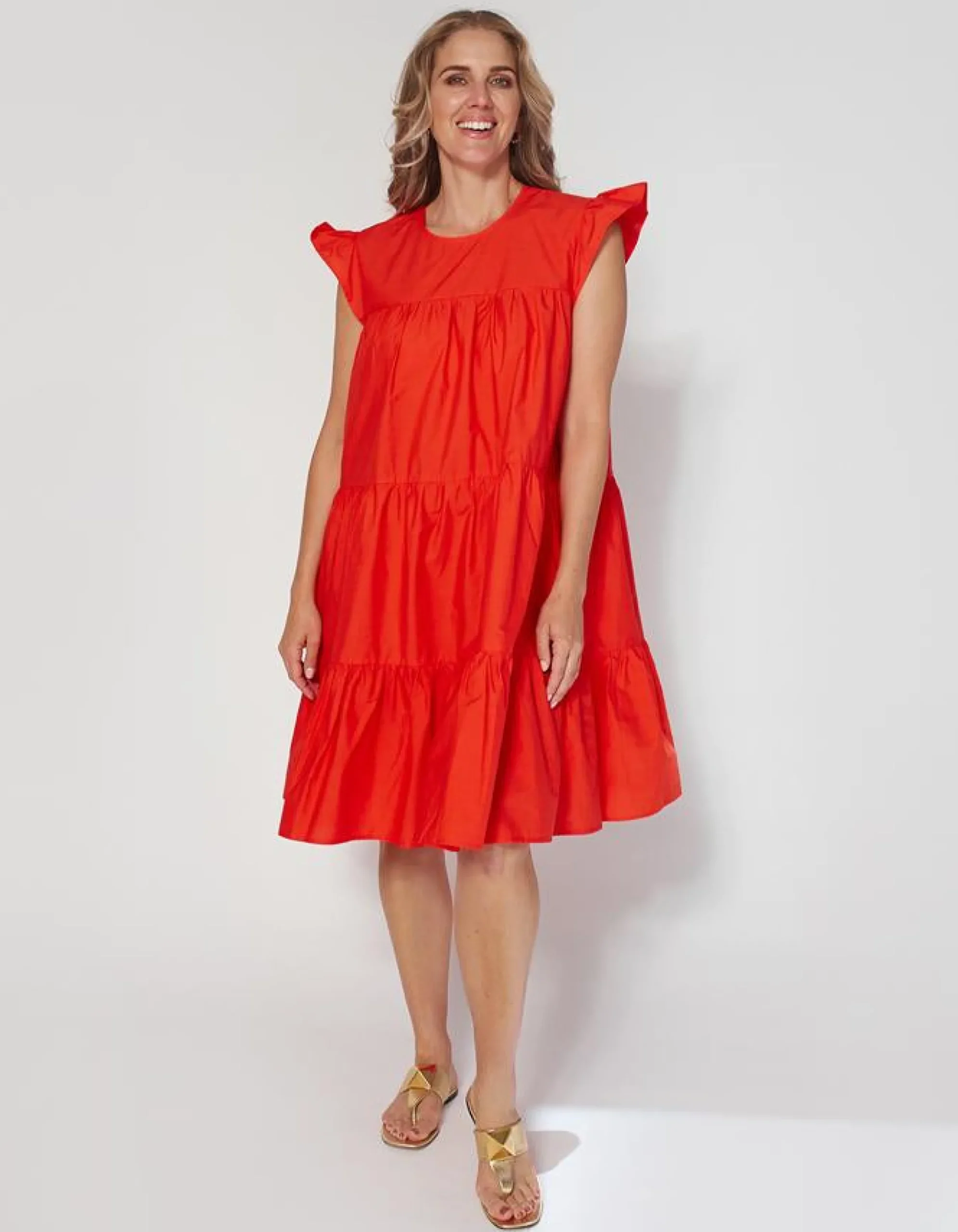 Sienna Dress - Tomato