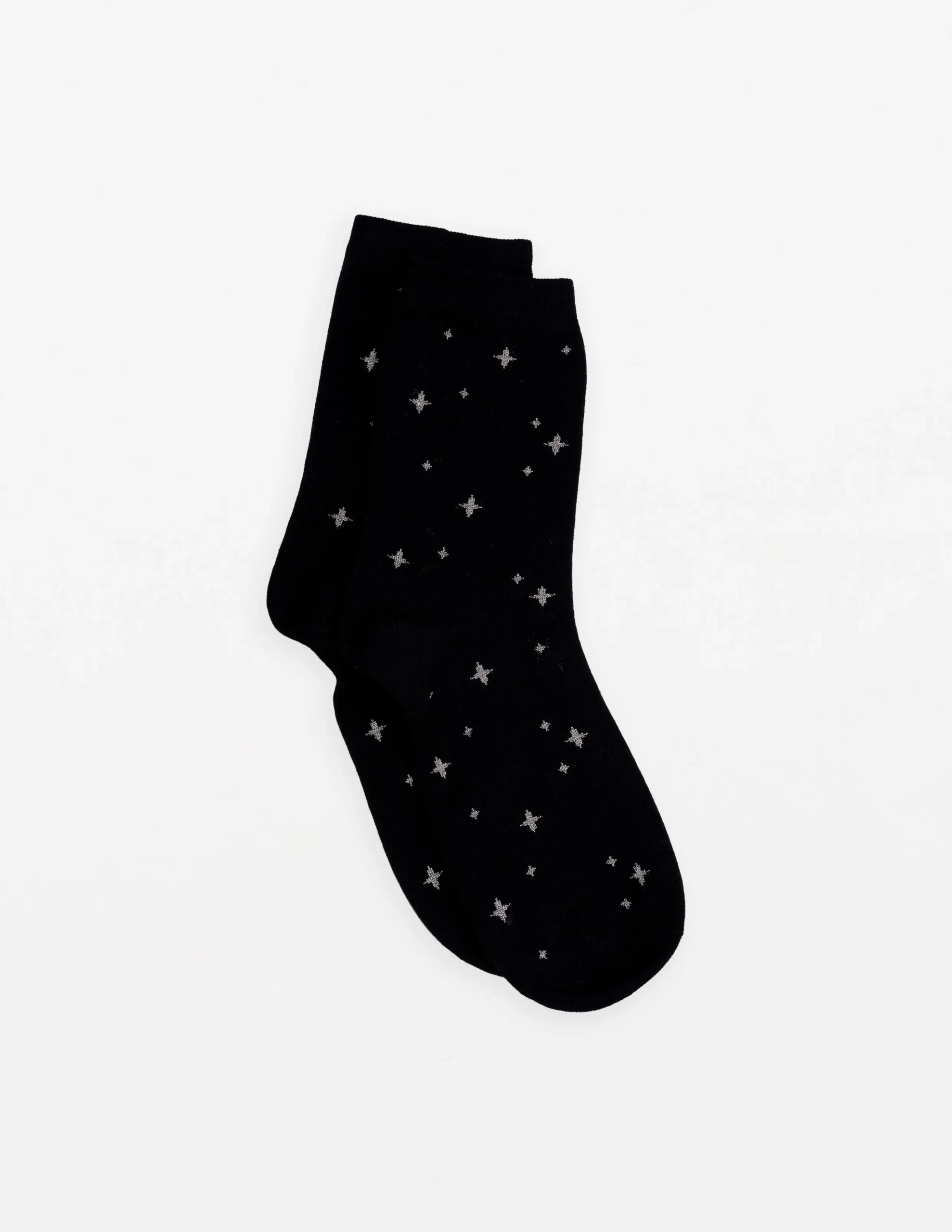 Sock Mini Stars - Silver and Black