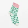 Sock Stripes - Green and White