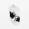Socks Big Flower - White
