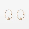 Star Sphere Earrings - Gold