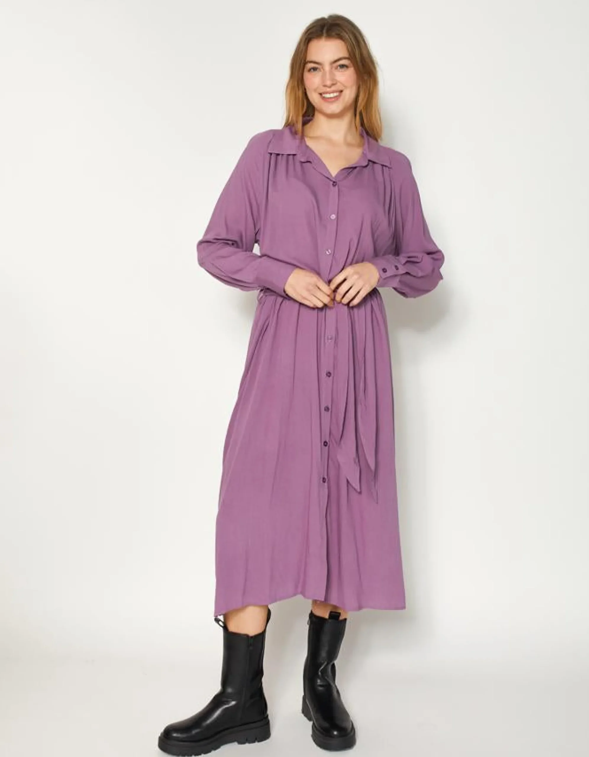Staten Dress - Grape
