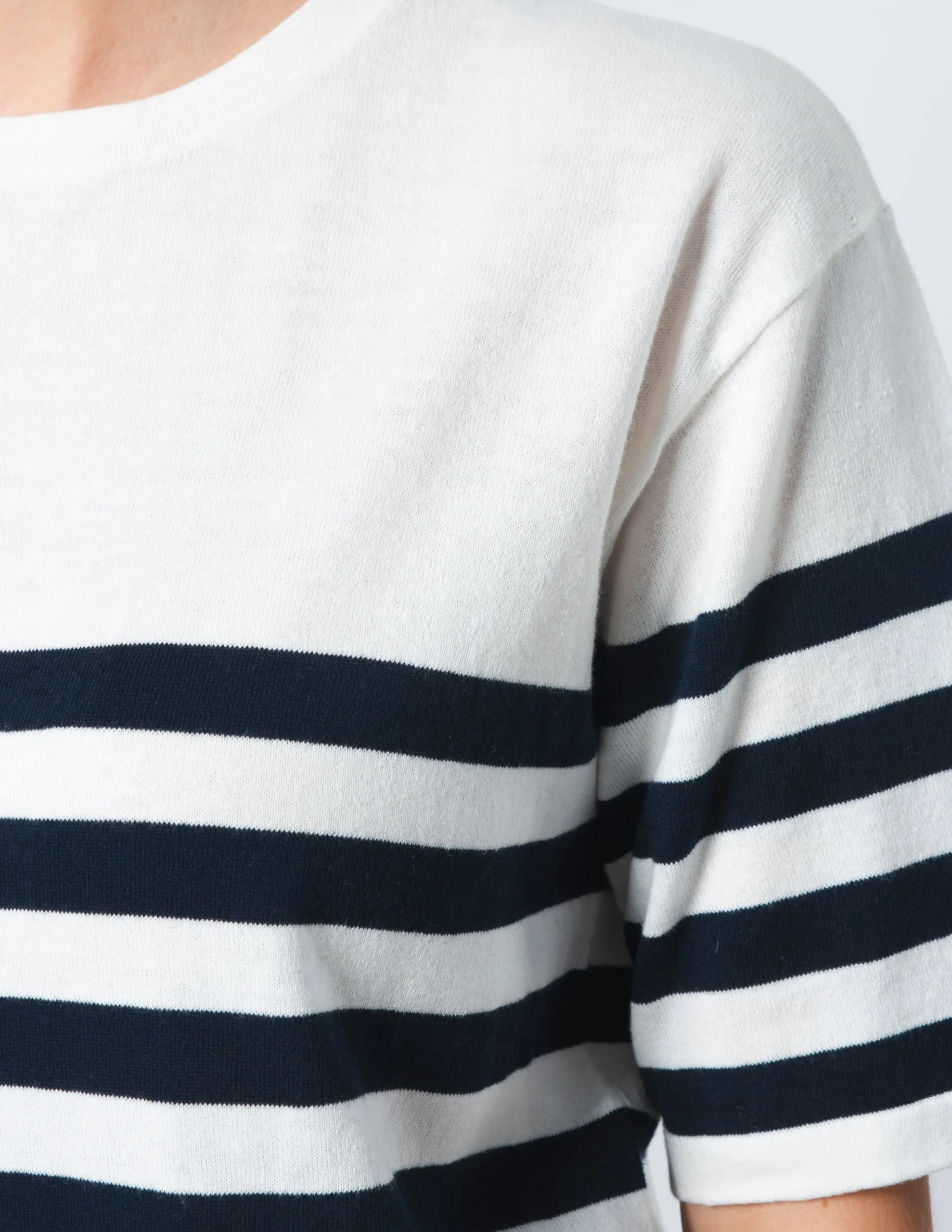 STELLA ESSENTIALS Baldwin Top - Navy/White Stripe