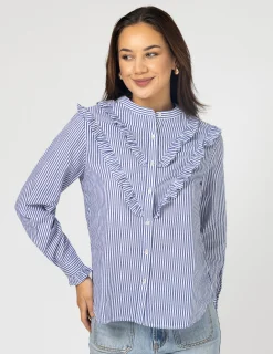 STELLA ESSENTIALS Cici Blouse - Navy Stripe