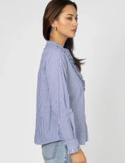 STELLA ESSENTIALS Cici Blouse - Navy Stripe
