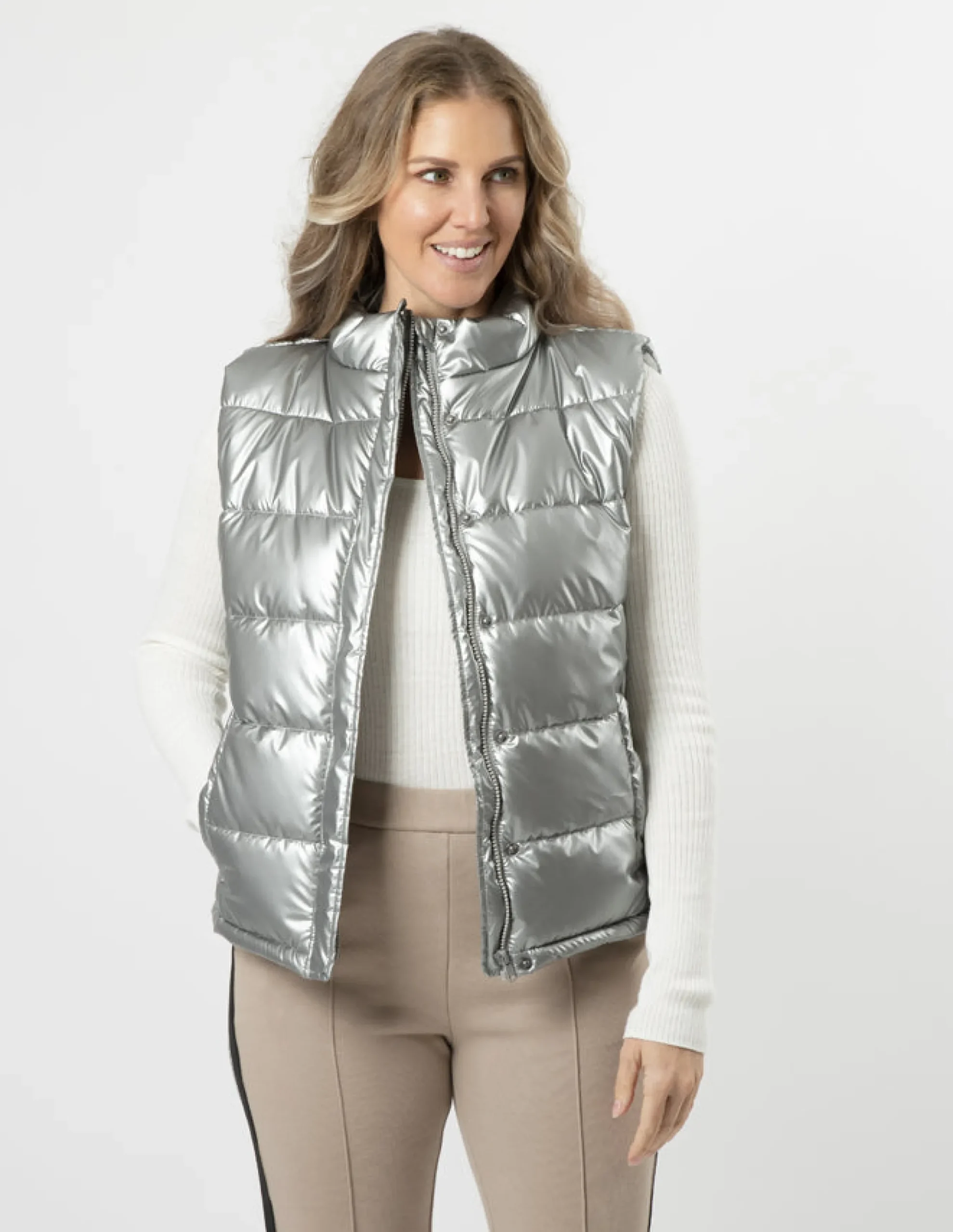 STELLA ESSENTIALS Colton Puffer - Silver