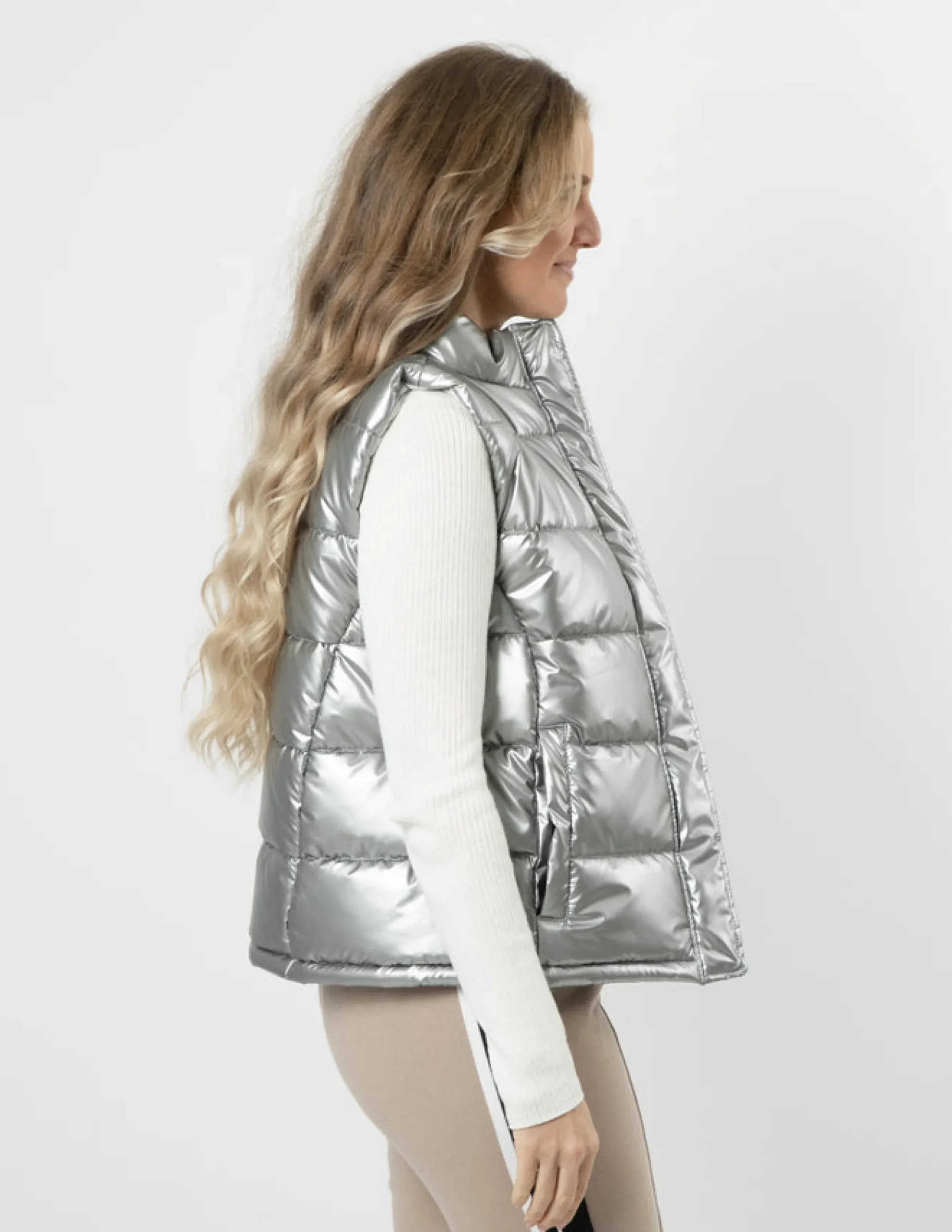 STELLA ESSENTIALS Colton Puffer - Silver