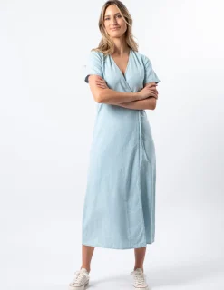 STELLA ESSENTIALS Como Dress - Light Blue Wash