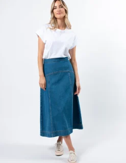 STELLA ESSENTIALS Dixie Skirt - Mid Wash
