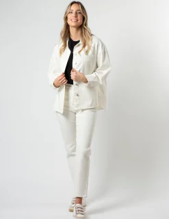 STELLA ESSENTIALS Jasper Shacket - Ecru