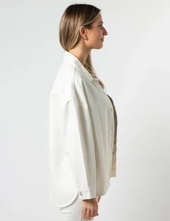STELLA ESSENTIALS Jasper Shacket - Ecru