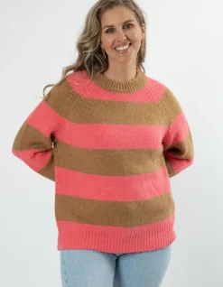 STELLA ESSENTIALS Layla Jumper - Bubblegum Stripe