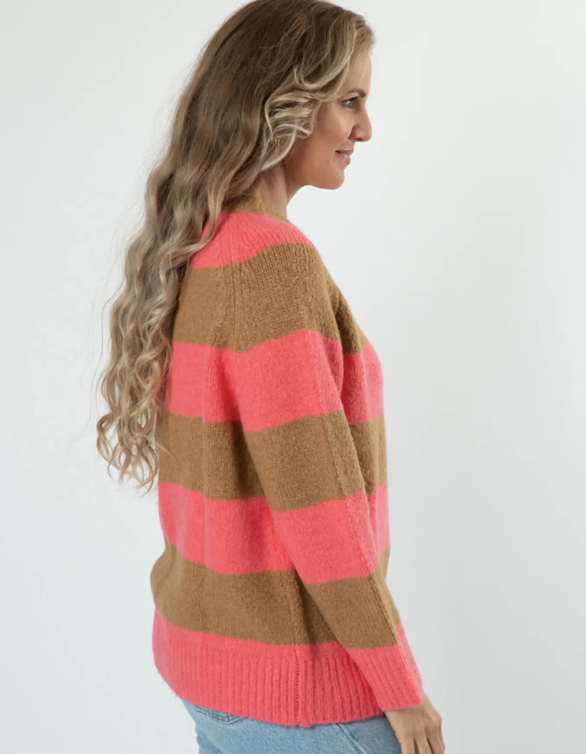 STELLA ESSENTIALS Layla Jumper - Bubblegum Stripe