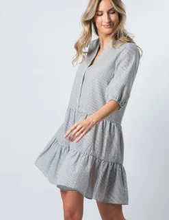 STELLA ESSENTIALS Tabitha Dress - Black Stripe