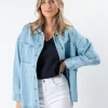 STELLA ESSENTIALS Zippy Shirt - Light Wash