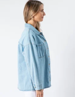 STELLA ESSENTIALS Zippy Shirt - Light Wash