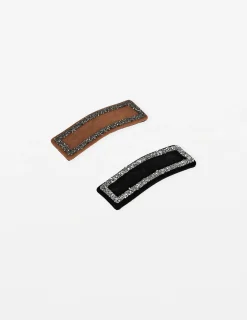Suede Hair Clips - 2