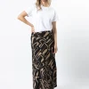 Summer Skirt - Black Geo