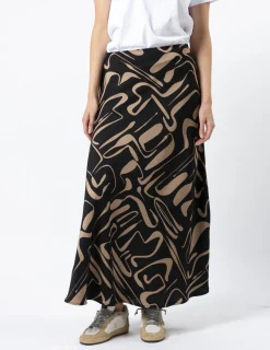 Summer Skirt - Black Geo
