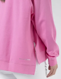Sunday Sweater - Bright pink with Harvard