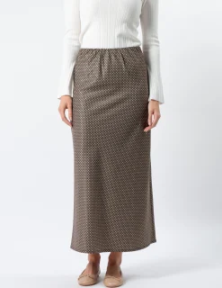 Susanna Skirt - Safari Houndstooth