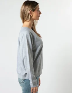 Sweater - Grey with Painted Black Logo