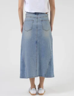 Taylah Skirt - Mid Blue